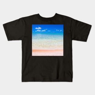 Tikeahu Pink Sand Beach Kids T-Shirt